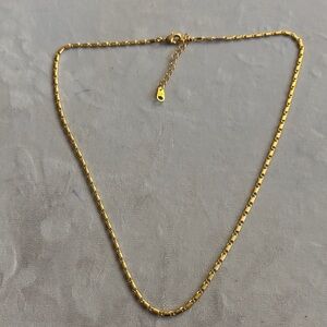 Classic Gold Box Chain Necklace